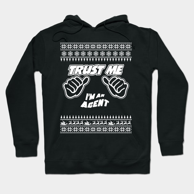 Trust me, i’m an AGENT – Merry Christmas Hoodie by irenaalison